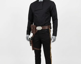 Traje de Cosplay de Piloto Rebelde – Conjunto de Camisa e Calça (2 peças)