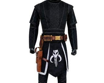 Mandalorian Flight Suit with Belt & Holster | Boba Fett Inspired Costume | Star Wars Cosplay Armor | Death Watch Mythosaur Outfit