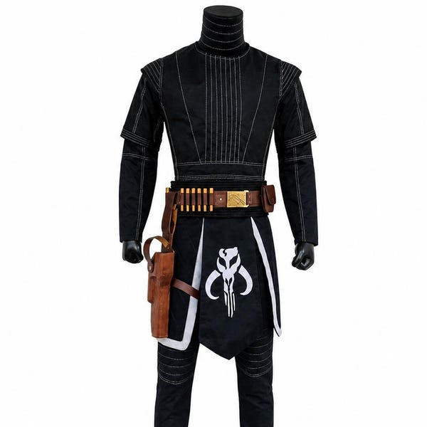 Mandalorian Flight Suit with Belt & Holster | Boba Fett Inspired Costume | Star Wars Cosplay Armor | Death Watch Mythosaur Outfit