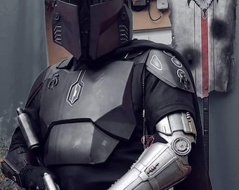 Inspirado em Star Wars, traje de voo personalizado do Mandaloriano Boba Fett de 3 peças (camisa, colete e calça) para projetos Mandalorianos.