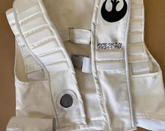Poe Dameron X-Wing Pilot Vest: Star Wars Rebel Alliance Cosplay
