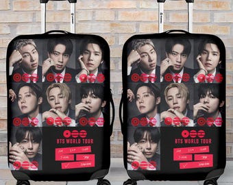 BTS Kpop Boy Band Gepäckabdeckung, Bangtan Boys Arirang Army personalisierte Gepäckabdeckung, benutzerdefinierte Kofferabdeckung, K-Pop BTS Reisegeschenk