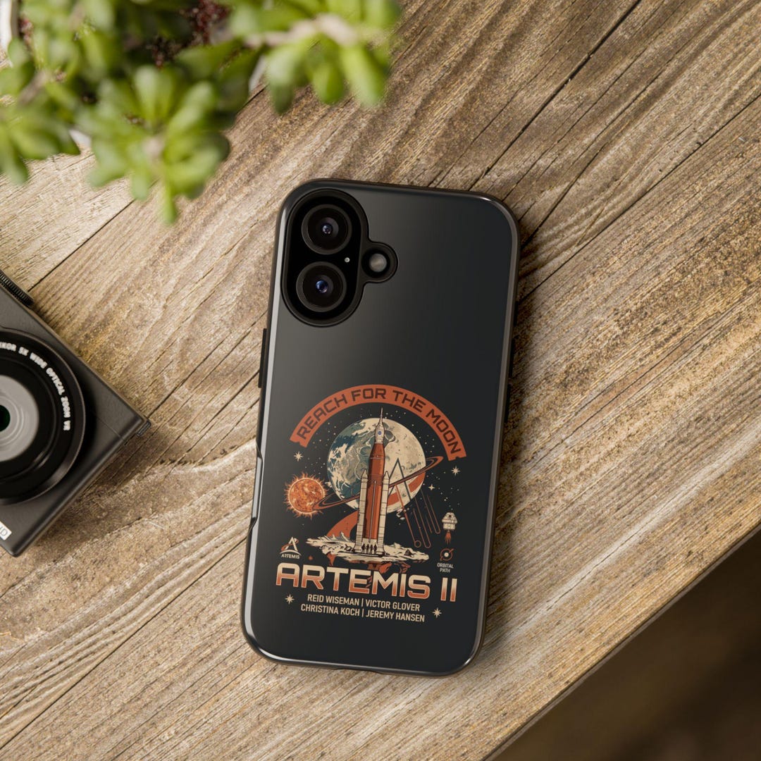 Rocket Case Artemis II NASA Rocket Phone Case, Retro Space Mission Cover, iPhone ...