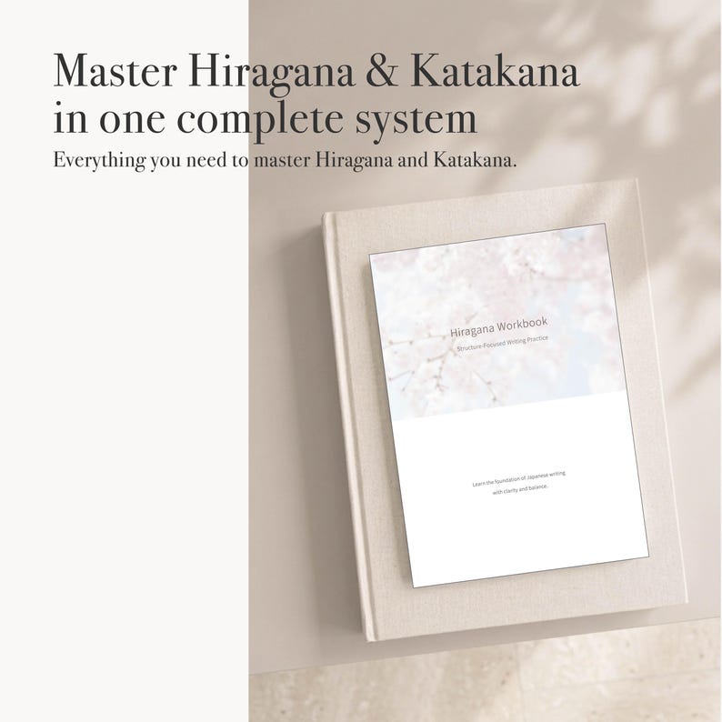 Japanese Hiragana Katakana Workbook Bundle | Beginner Printable PDF ...