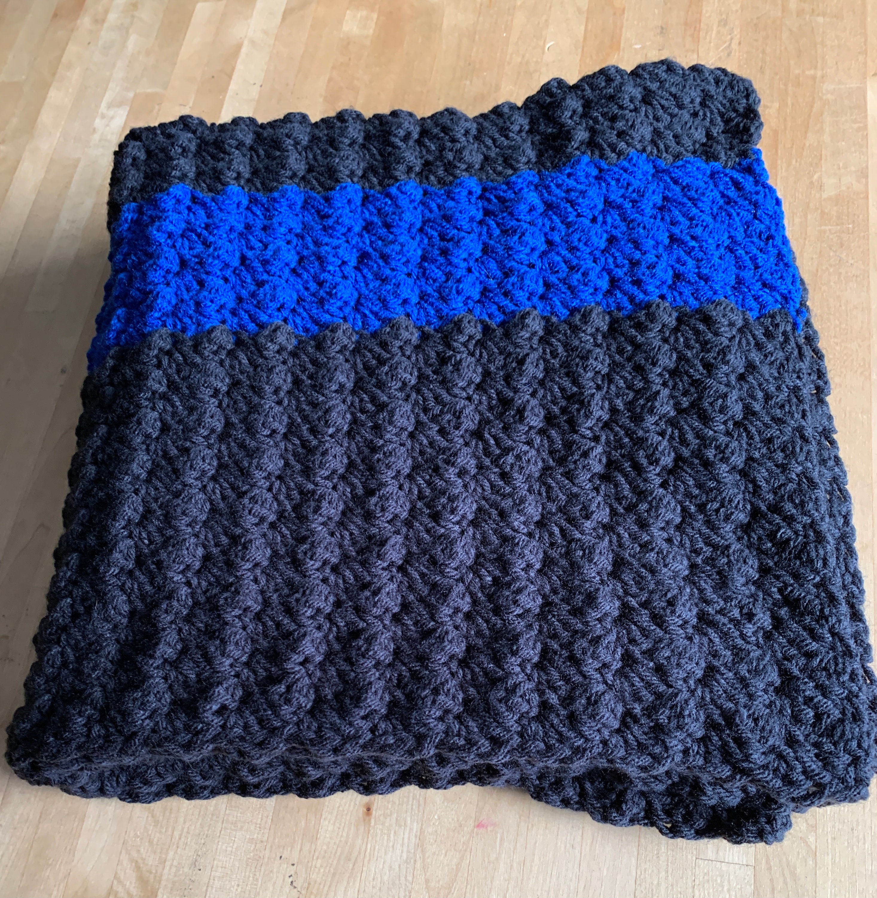Thin Blue Line Blankets Many Sizes Police Officer Gift Sets Custom Names Made to Order Photo Props Dcoycrochetsforyou Etsy