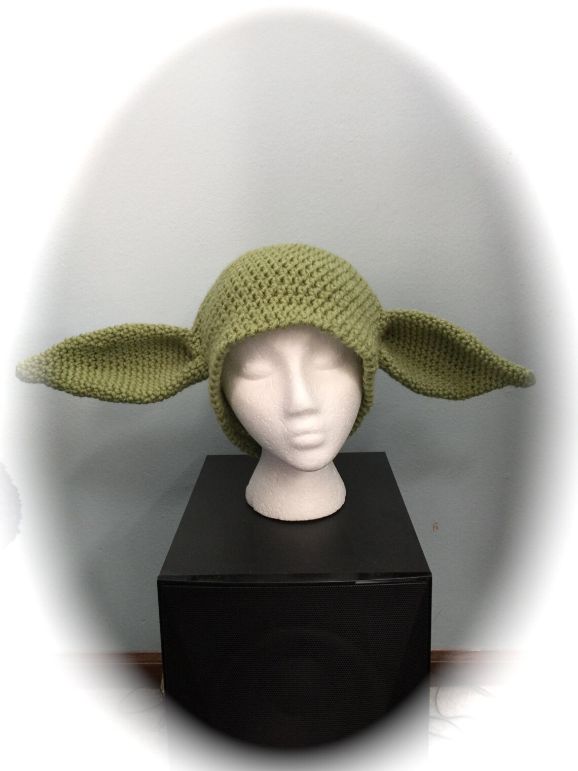 Yoda Hat All Sizes Custom Made Crocheted Yoda Hat Etsy