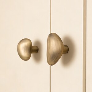 Einzigartiger Messingknopf, silberfarbene Schubladenknäufe, dekorative Sideboardknöpfe