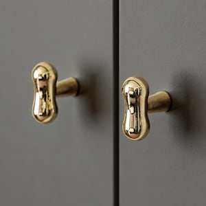 Knoppen van gepolijst messing, meubelbeslag voor keuken, badkamer, dressoir