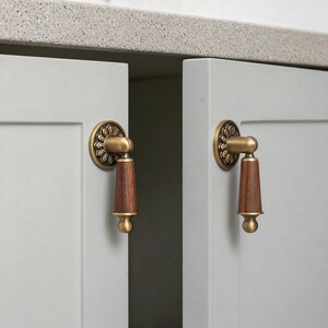 Messing Möbelknauf, Schubladenknauf, dekorative Sideboardknöpfe