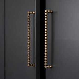 Polished Brass Pull, Furniture Hardware for Kitchen, Bathroom, Dresser