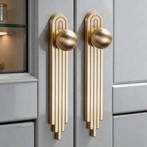 Brushed Metal Drawer Pulls | Wardrobe Cupboard Door Handles Home Decor