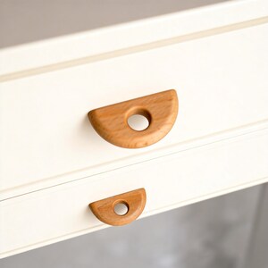 Houten knop, ladegrepen, decoratieve dressoirknoppen