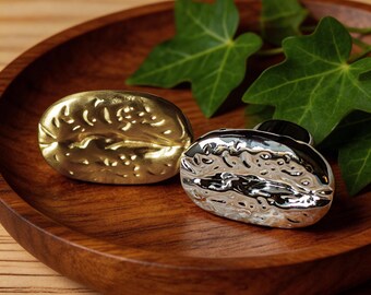 Pomelli per mobili in chicchi di caffè, maniglie per cassetti in metallo martellato, cucina in stile rustico, regalo per gli amanti del caffè