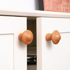 Wood Knob,  Drawer Pulls, Decorative Sideboard Knobs