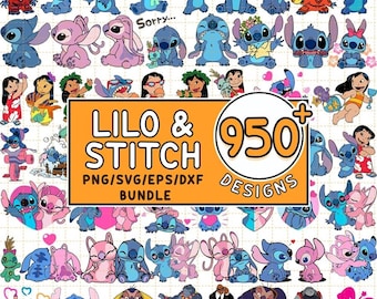 965+ Lilo and Stitch Png Bundle File | Stitch Angel Png File | Disneyland Bundle | Stitch Birthday Png | Family Vacation Digital Download