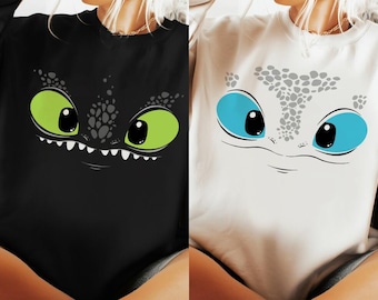 Personalize Night Fury Light Fury Tee, Disneyland Toothless Fan Gift Shirt, Disneyworld Matching 2026 Shirts