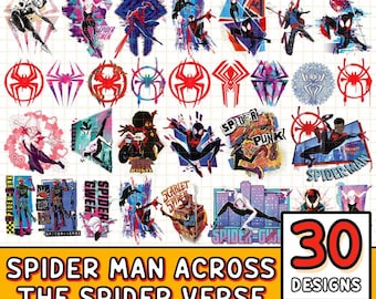 Spider-Man Across the Spider-Verse PNG, Spider Man Png, Black Spider-Man Png, Miles Morales Png, Digital Download