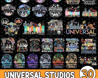 Universal Studios 30 Designs Bundle Png | Universal Png | Universal Orlando Png | Universal Trip 2026 Png Digital Download