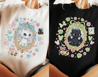 Toothless Dragon Coquette Shirt, Toothless Light Fury Shirt, Toothless Fan Gift Shirt, Disneyworld Matching 2026 Shirts