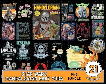 Mandalorian Bundle | This is the way Mandalorian Png | Grogu Mandalorian Helmet Baby Yoda Dadalorian Png Digital Download