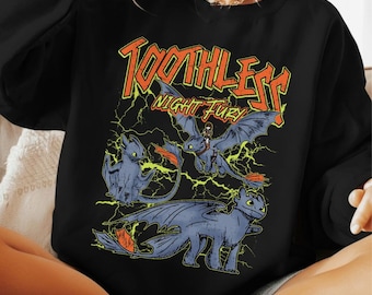 Retro Toothless Night Fury Shirt, Toothless Light Fury Shirt, Toothless Fan Gift Shirt, Disneyworld Matching 2026 Shirts