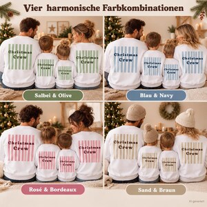 Family Shirts Weihnachten Christmas Crew Sweatshirt Familienoutfit Partnerlook Weihnachtspulli für Erwachsene und Kinder Weihnachtsgeschenk