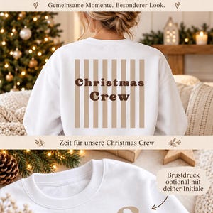 Family Shirts Weihnachten Christmas Crew Sweatshirt Familienoutfit Partnerlook Weihnachtspulli für Erwachsene und Kinder Weihnachtsgeschenk