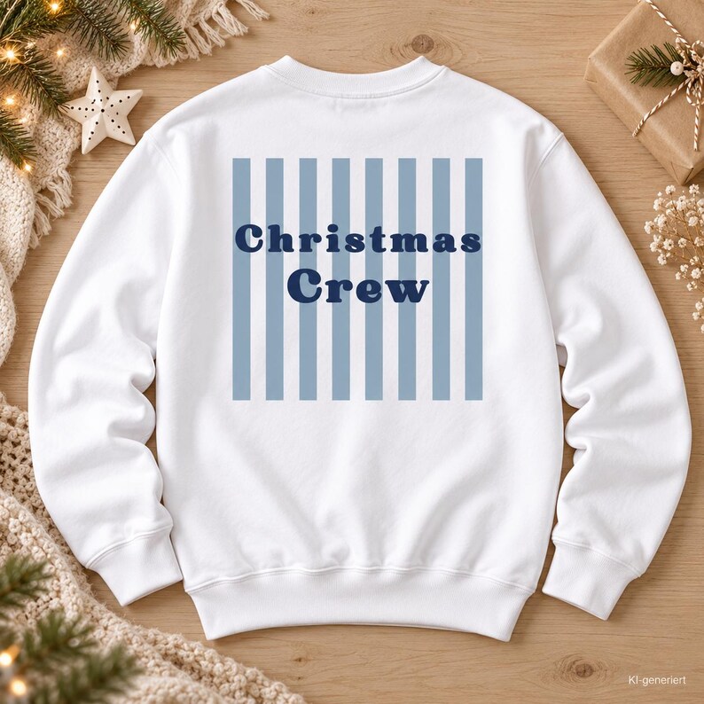 Family Shirts Weihnachten Christmas Crew Sweatshirt Familienoutfit Partnerlook Weihnachtspulli für Erwachsene und Kinder Weihnachtsgeschenk