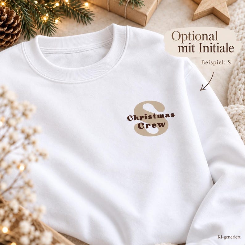 Family Shirts Weihnachten Christmas Crew Sweatshirt Familienoutfit Partnerlook Weihnachtspulli für Erwachsene und Kinder Weihnachtsgeschenk