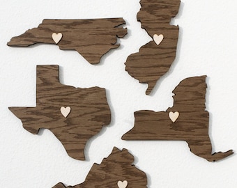 Leaving Military Retirement Gift: Wood State Plaque for Army, Navy, Marines & Air Force