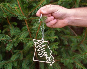 Missouri Christmas Ornament Gift: MO State Vacation Travel Souvenir