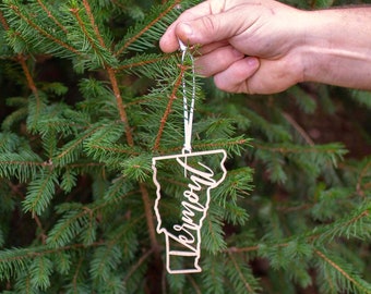 Vermont Christmas Ornament Gifts - VT State Vacation Travel Souvenir