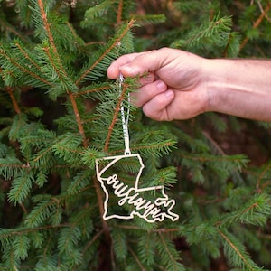 Louisiana Christmas Ornament Gifts - LA State Vacation Travel Souvenir