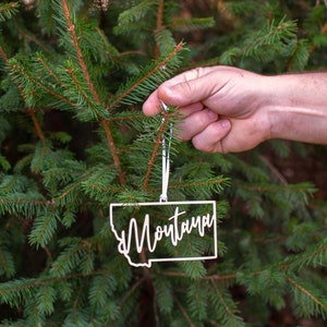 Montana Christmas Ornament Gifts - MT Vacation Travel Souvenir