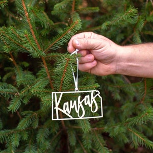 Kansas Christmas Ornament Gifts - KS State Vacation Travel Souvenir