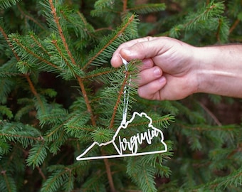 Virginia Christmas Ornament Gift: VA State Vacation Travel Souvenir