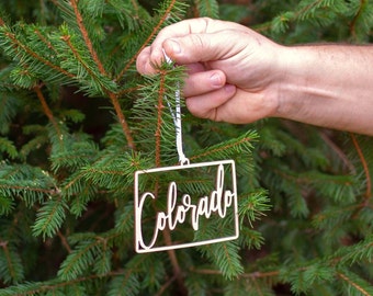 Colorado Christmas Ornament Gifts - CO State Vacation Travel Souvenir