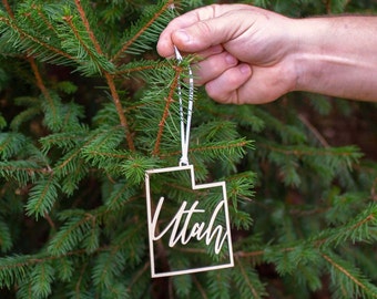 Utah Christmas Ornament Gift - UT State Vacation Travel Souvenir