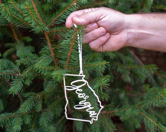 Georgia Christmas Ornament Gifts - GA State Vacation Travel Souvenir