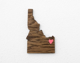 Idaho State Map Wall Art Gifts, Cut Out Sign Plaque