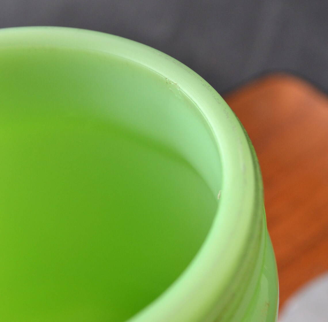 Jadeite Coffee Canister Glass Jadite Round Etsy