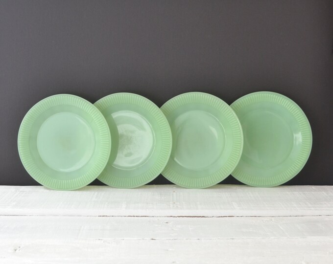 Fire King Jadeite Salad Plate Jadite Jane Ray Salad Plate Anchor