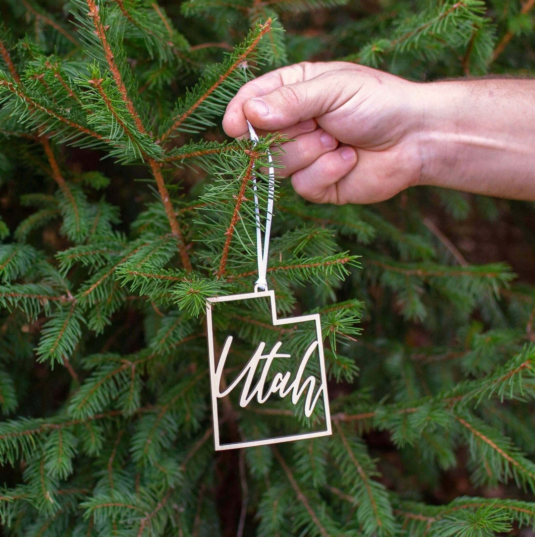 Utah Christmas Ornament Gift UT State Vacation Travel Souvenir Etsy