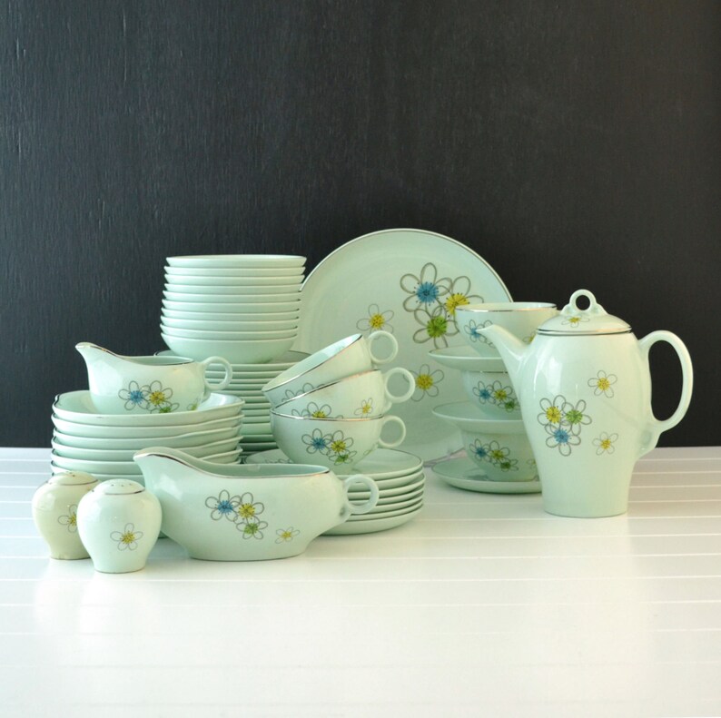 Vintage Dinnerware Set Nobility Permaware Universal China Etsy
