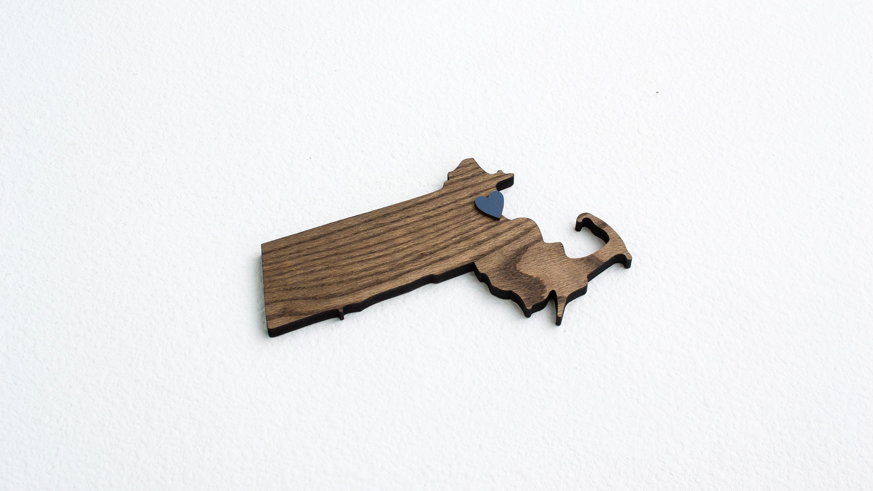 Massachusetts Cutout Wall Art Home Decor - Wooden State of Massachusetts Sign - Boston, MA Gift