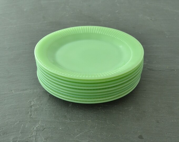 Fire King Jadeite Salad Plate Jadite Jane Ray Salad Plate Etsy