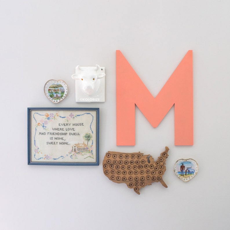 Wooden Letter For Gallery Wall Decor Large Wood Home Image 0