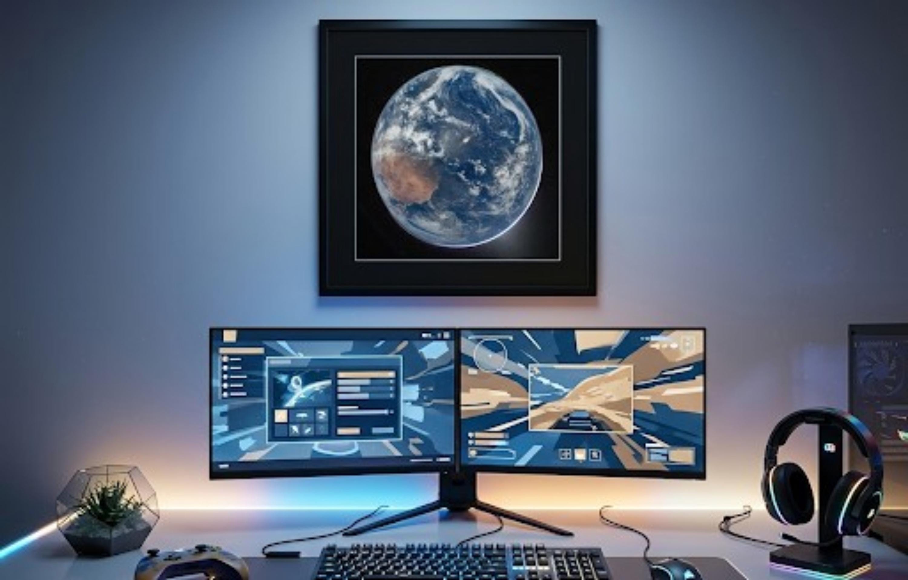 Artemis II “hello World” NASA Space Photography Print • Moon Mission ...
