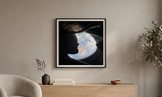 Artemis II "Spaceship Earth" • NASA Astronaut Christina Koch's Orion Window View of Deep Space • NASA Photography | No Frame |
