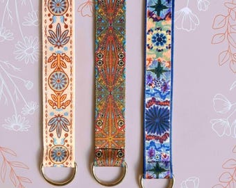 Ethnic Style Webbing Belt | BohoColorful Pattern | Vintage Printed Belt for Women | Double-Ring Buckle Belt